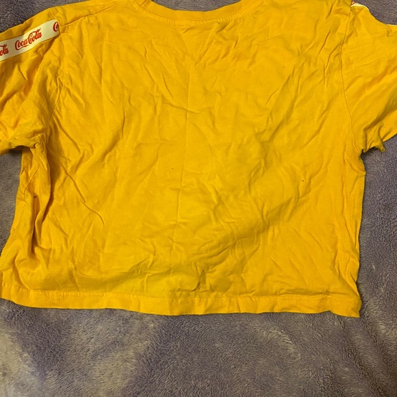 Yellow Coca-cola crop top - Picture 2 of 3